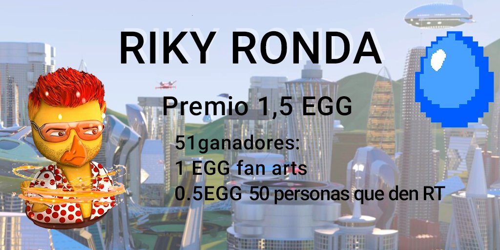 RikyCoinMaster's tweet photo. RIKY RONDA
✅like al post
👉RT a este post y al del enlace
🍀Rellena el formulario
🥚1 EGG para el que haga con el NFT un fans art ARTISTICO disfrutar, murales, manualidades, disfraces.
👀Etiquetarme para verlo acaba el 30 de  ENERO
https://t.co/RCNFoGZYws
https://t.co/M0osQTbJ4q https://t.co/bHQQcUDi8E