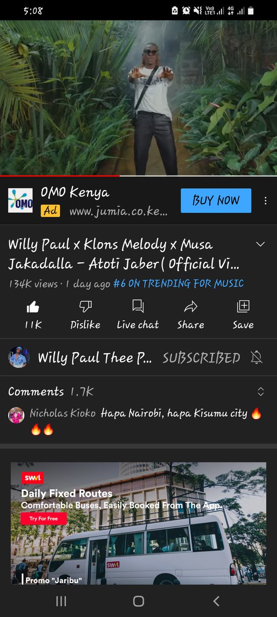 SepiSekah's tweet photo. @AminahRamadhan3 @WillyPaulMusic @KenyaKlons @musajakadalla @philipjunior_ @amos_symoh @mt_zze @que 
I can't get enough of this 😍  I looove the song good work on this 👏 🙌 👌  My favourite so far 💯💯#AtotiJaber https://t.co/aJImvkeAW6