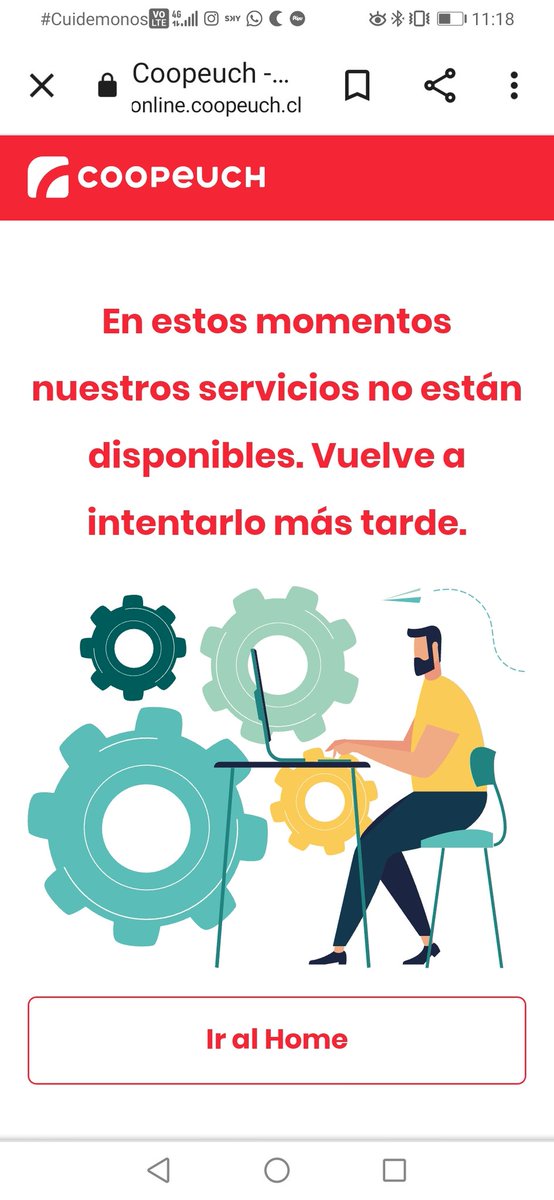 XeNy9's tweet photo. @Coopeuch Pésimo servicio de pago!! Aún no puedo pagar mi cuota y los días pasan... https://t.co/IMz5H12sMU