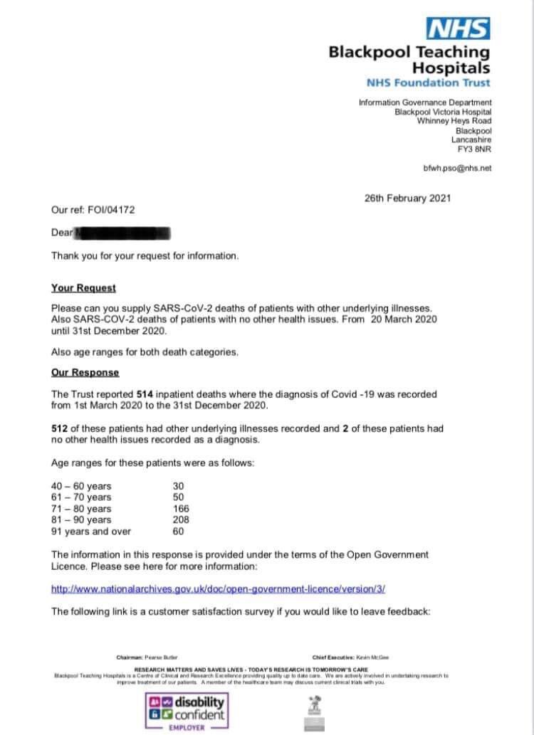 informedconsnt's tweet image. 코비드 99% 이상의 사망자가 기저질환자
whatdotheyknow.com/request/724852…