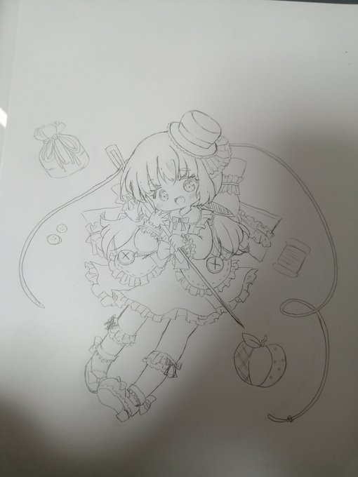 2022年最初の下描きだよ✎*。
明日から仕事なので、程々にがんばりつつ合間に描いていきます☺️ 
