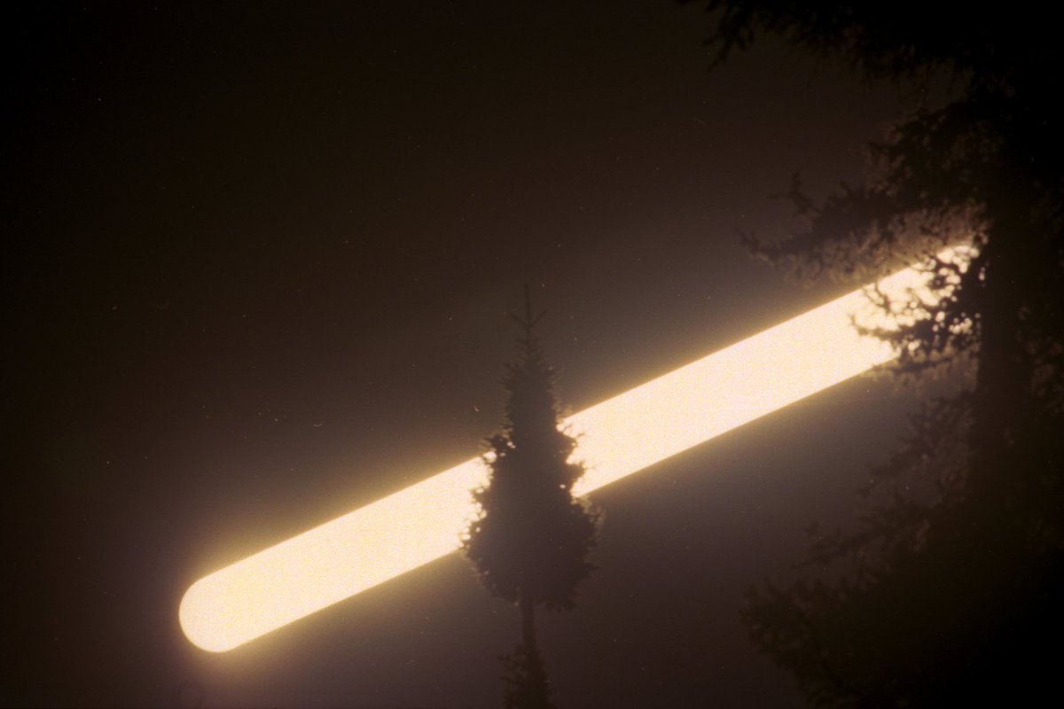 long exposures I've made of the moon in alaska on 35mm film