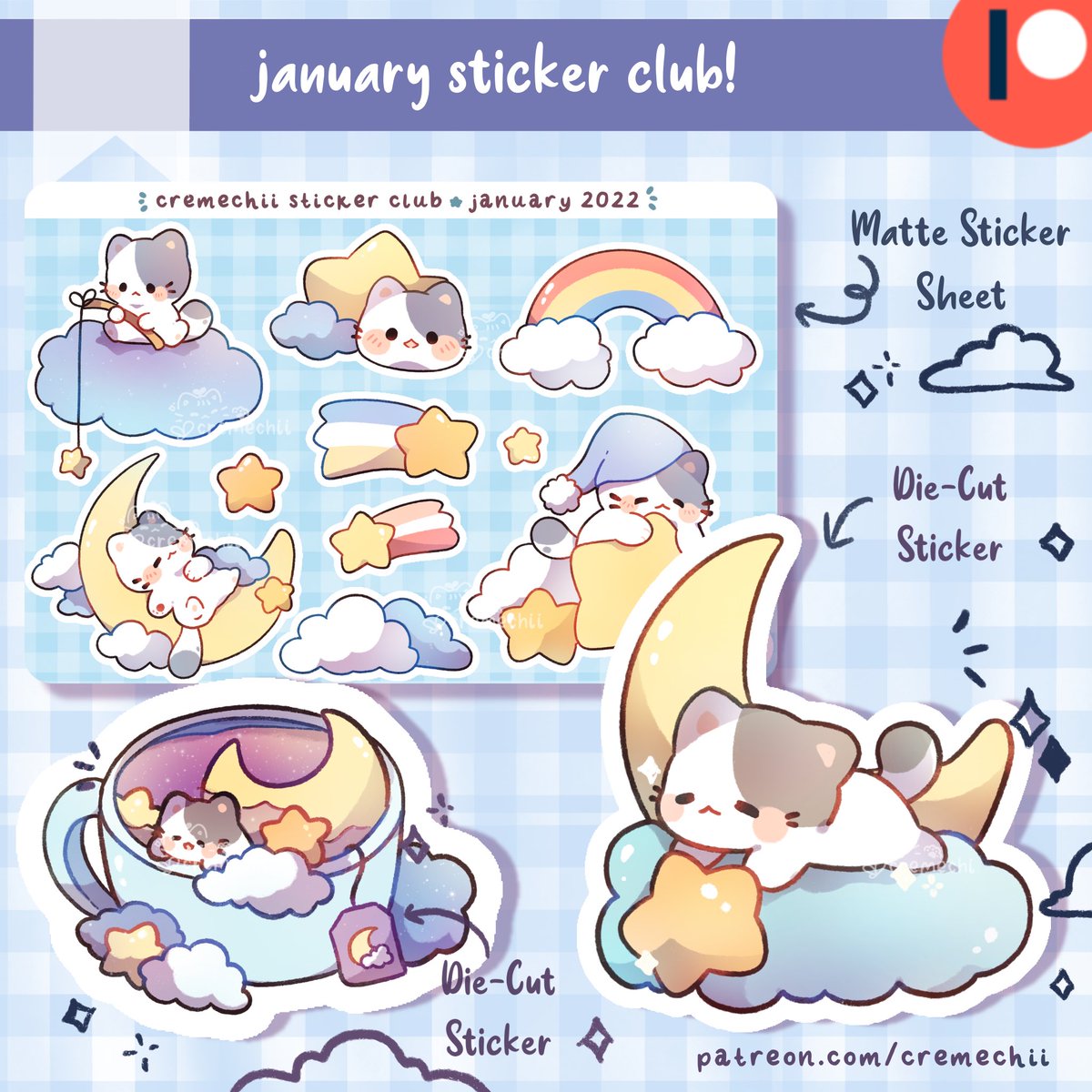 January Patreon Kitty Mail previews! Sign up before the end of this month to receive them 🌟 https://t.co/JGnolnBisz 