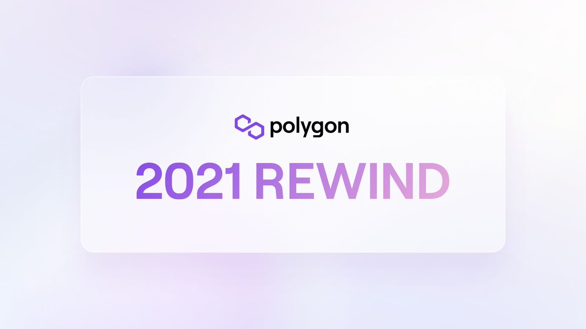 0xPolygon's tweet photo. 2021 was an amazing year for the #Polygon ecosystem!
From key #web3 projects like @Uniswap, @AaveAave, @Opensea, @Aavegotchi, @TheSandboxGame & many more launching on the network to major moves in the #zk space, here's all that the community was upto.
๐
https://t.co/05EhdLErnD https://t.co/3CZAXiyBsr