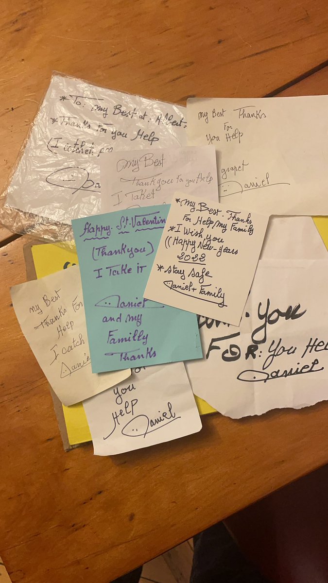 We should all be more like Daniel, who writes us a thank you note every time he picks up the empties in our backyard.