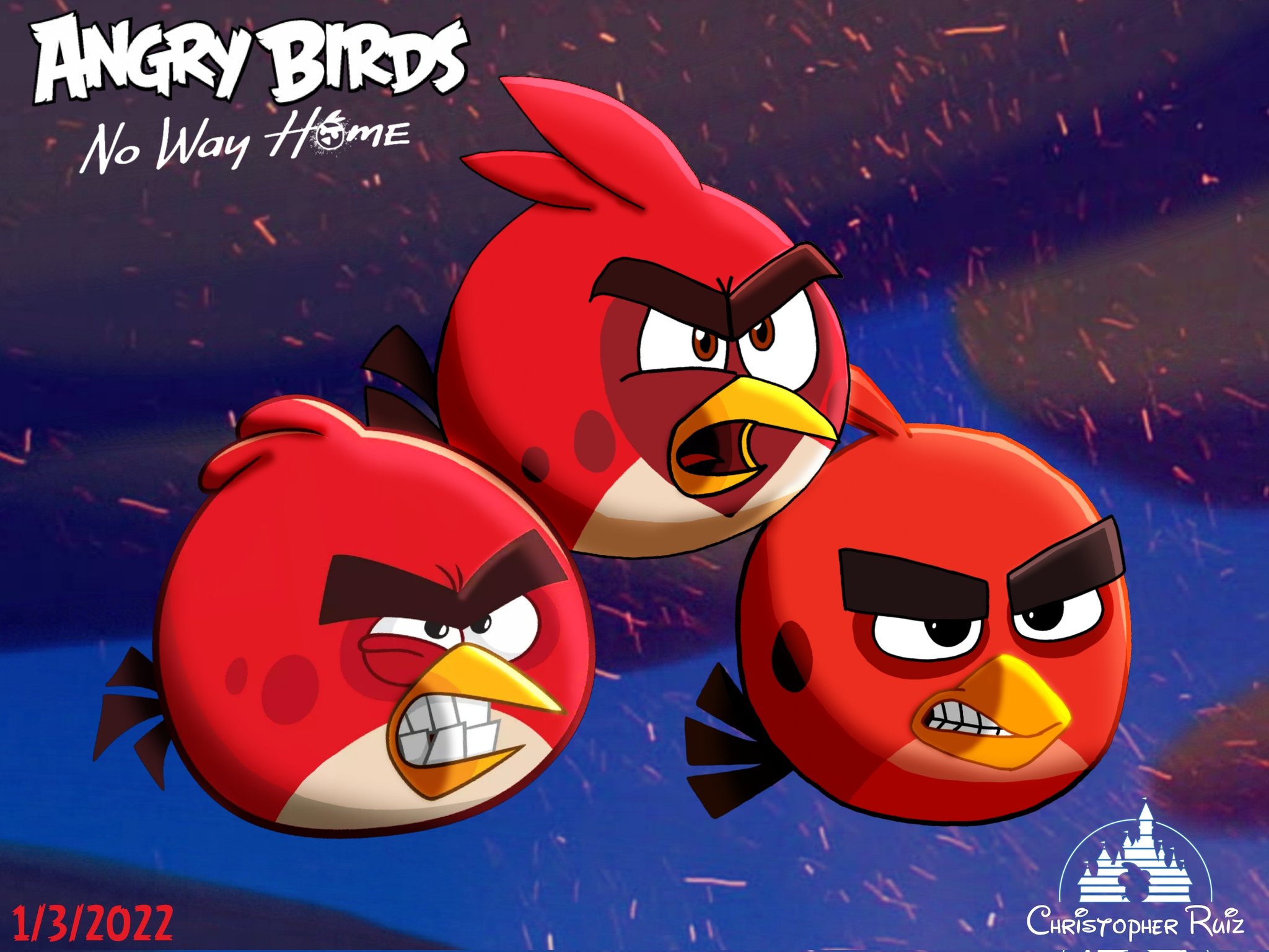 angry birds background without birds