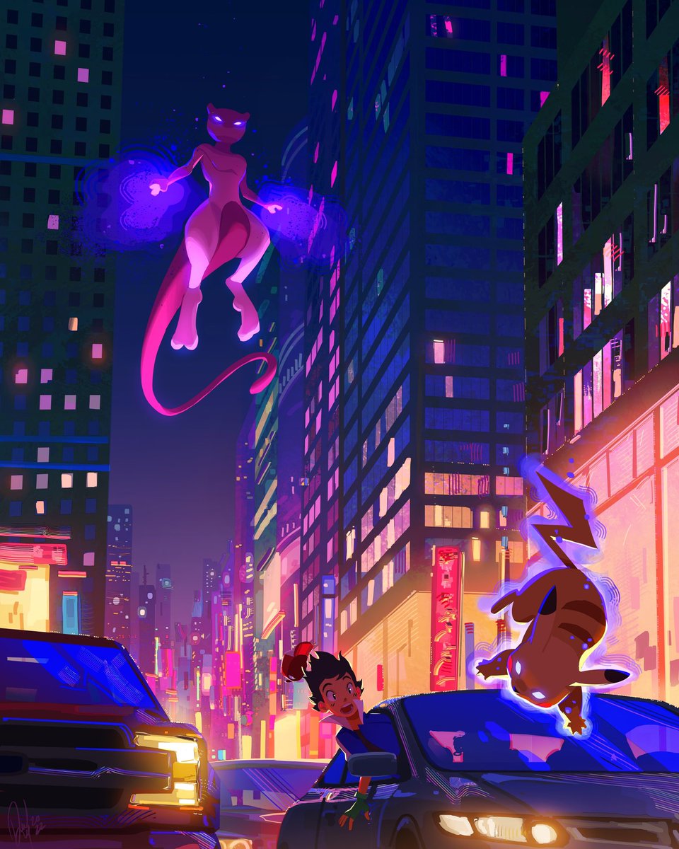 DevinElleKurtz's tweet photo. Night in the Pokémon city 💫 https://t.co/I1zI9XFIEV
