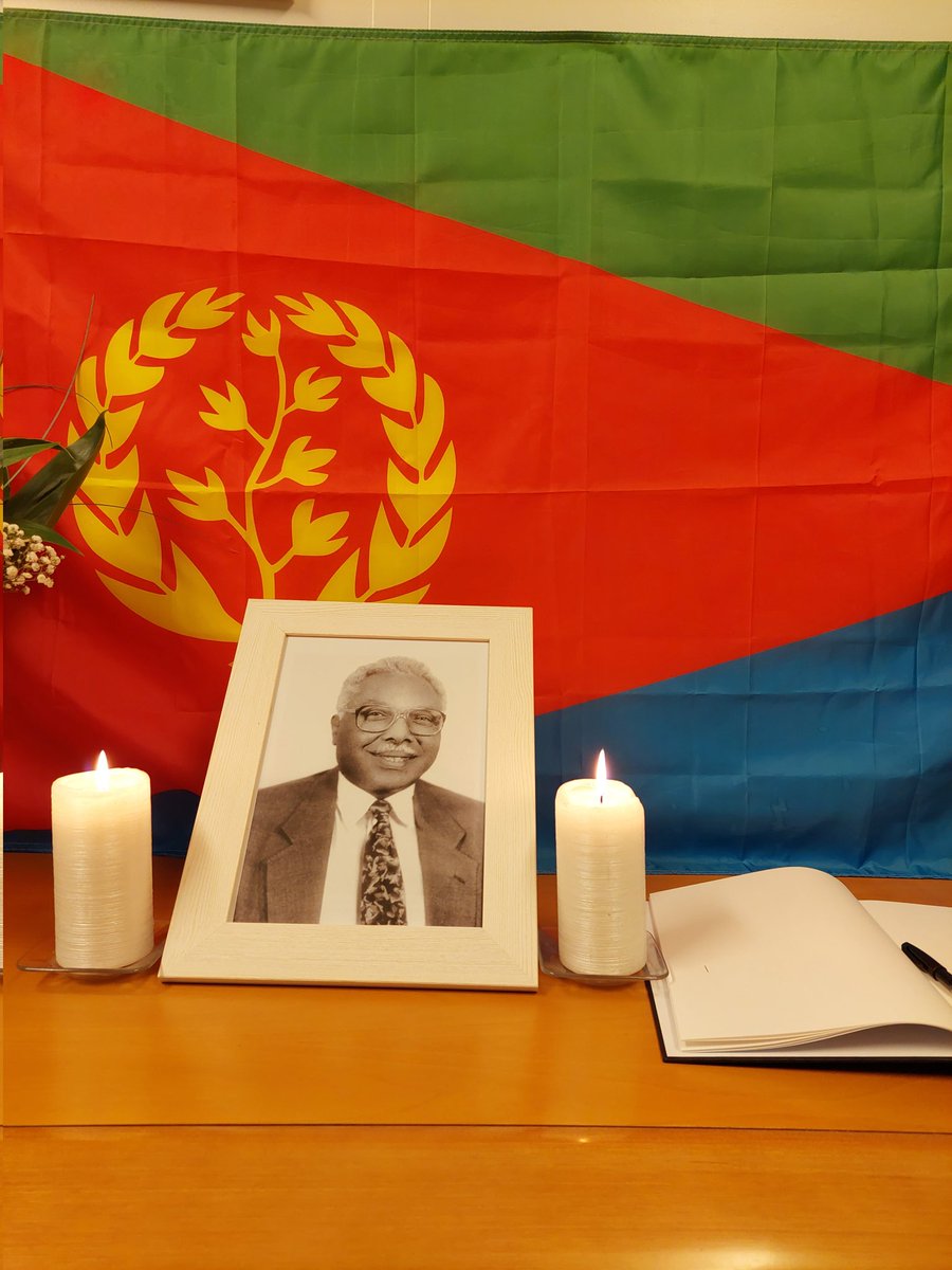 Eri_Swiz's tweet photo. ብምኽንያት መስዋእቲ ሓርበኛ ኣቦ ኤርትራ ብ/ሮሞዳን መሓመድኑር፡ ካብ ሎሚ 03/01/2022 ጀሚሩ ንዝቅጽል 03 መዓልታት፡ ኣብ ጀኔቫ ንዝመደበሮም ዲፕሎማሰኛታት ናይ ሓዘን መዝገብ ተኸፊቱ።
ነባሪ ታሪኽ'ምበር ነባሪ ሂወት የለን!! https://t.co/5WF8rNqYaU