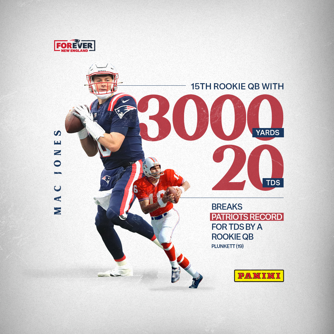 Patriots's tweet photo. Breaking rookie records. https://t.co/B54nueA5MV