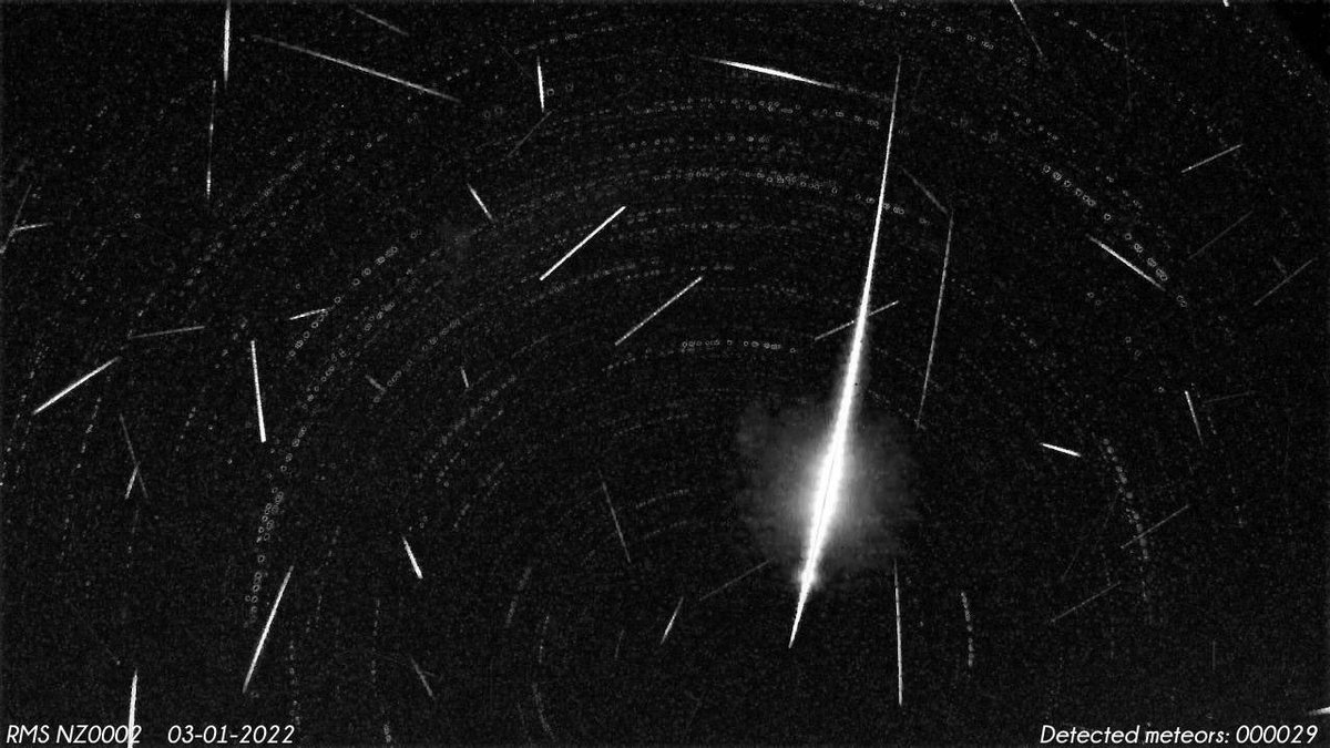 TasmanSkies's tweet photo. we caught a corker last night @hmbark! Along with 28 others on the #NZ0002 meteorcsm last night - probably hasn’t dropped anything but might be worth playing with for reduction practise? https://t.co/Qbxv77hw70