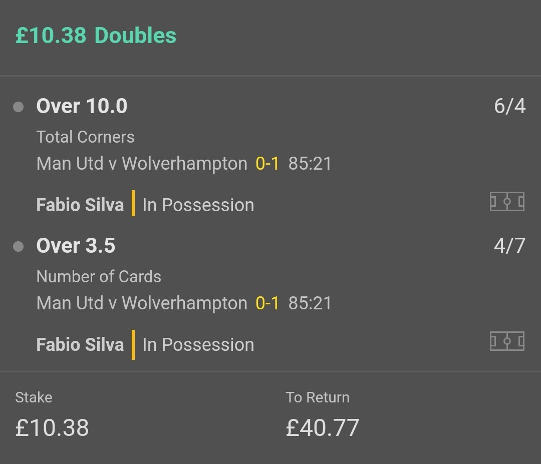 ChaseOdds's tweet photo. Late Inplay Flyer #MUNWOL https://t.co/ksQd4QgpYB