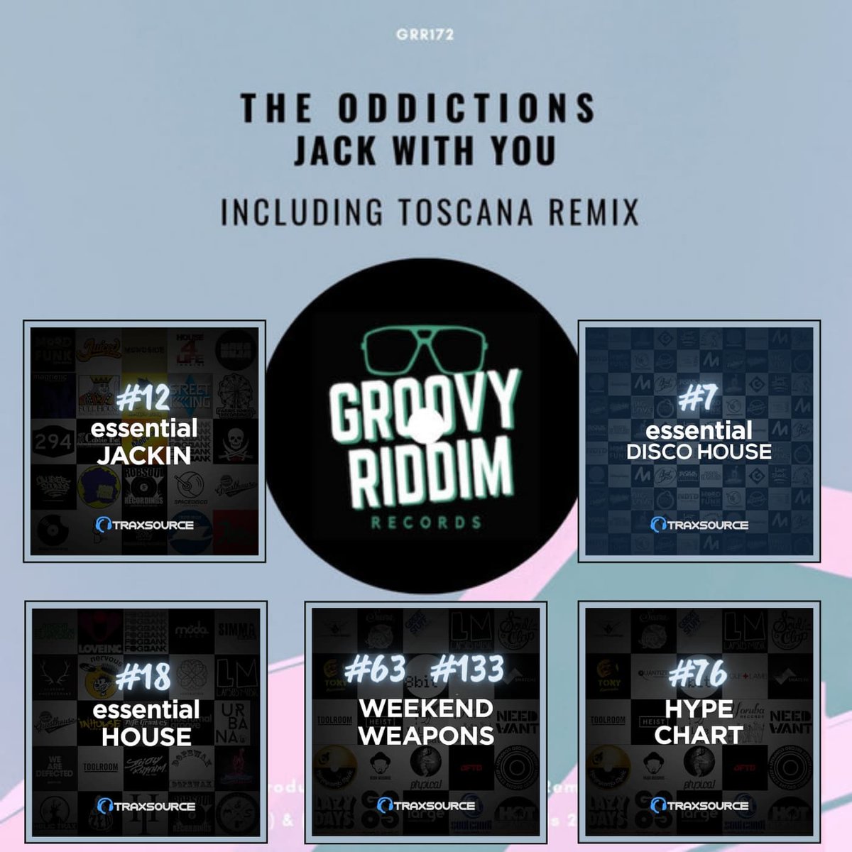 groovy_riddim's tweet photo. 🔥💿'Jack With You' by @TheOddictions (incl. @toscana_musiic rmx) is supported from @traxsource! Appears with big banner in the Jackin section and both tracks are in five Traxsource's charts.

🔝💯The rmx is in the Top 100 Jackin House list. [#99]

🛒 https://t.co/kGoOYvCtf1 https://t.co/VjJDYn2JWI