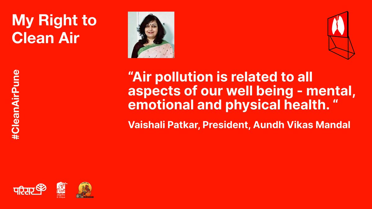 parisarpune's tweet photo. #CleanAirPune
There are so many reasons to want clean air - another crucial aspect of a liveable city.

@VaishaliPatkar @ravisinha_india @pushkar_k09 @PMCPune @PMCHealthDept @mpcb_official https://t.co/kBw1Ds52Lc
