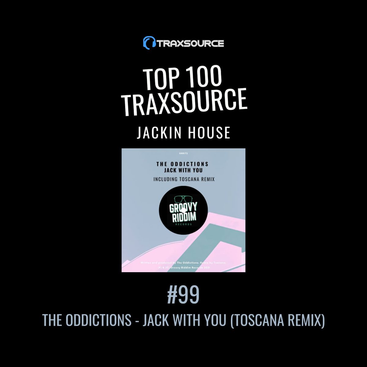 🔥💿'Jack With You' by <a href="/TheOddictions/">THE ODDICTIONS</a> (incl. <a href="/toscana_musiic/">Toscana Music</a> rmx) is supported from <a href="/traxsource/">Traxsource</a>! Appears with big banner in the Jackin section and both tracks are in five Traxsource's charts.

🔝💯The rmx is in the Top 100 Jackin House list. [#99]

🛒 traxsource.com/title/1715728/…