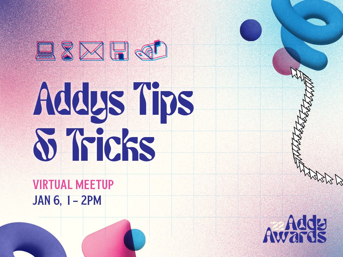 AAF_Lexington's tweet photo. We are just a few days away from our virtual ADDYs tips and tricks hangout! Don’t forget to join us on Thursday, January 6th from 1-2pm. https://t.co/1sh3w869pm