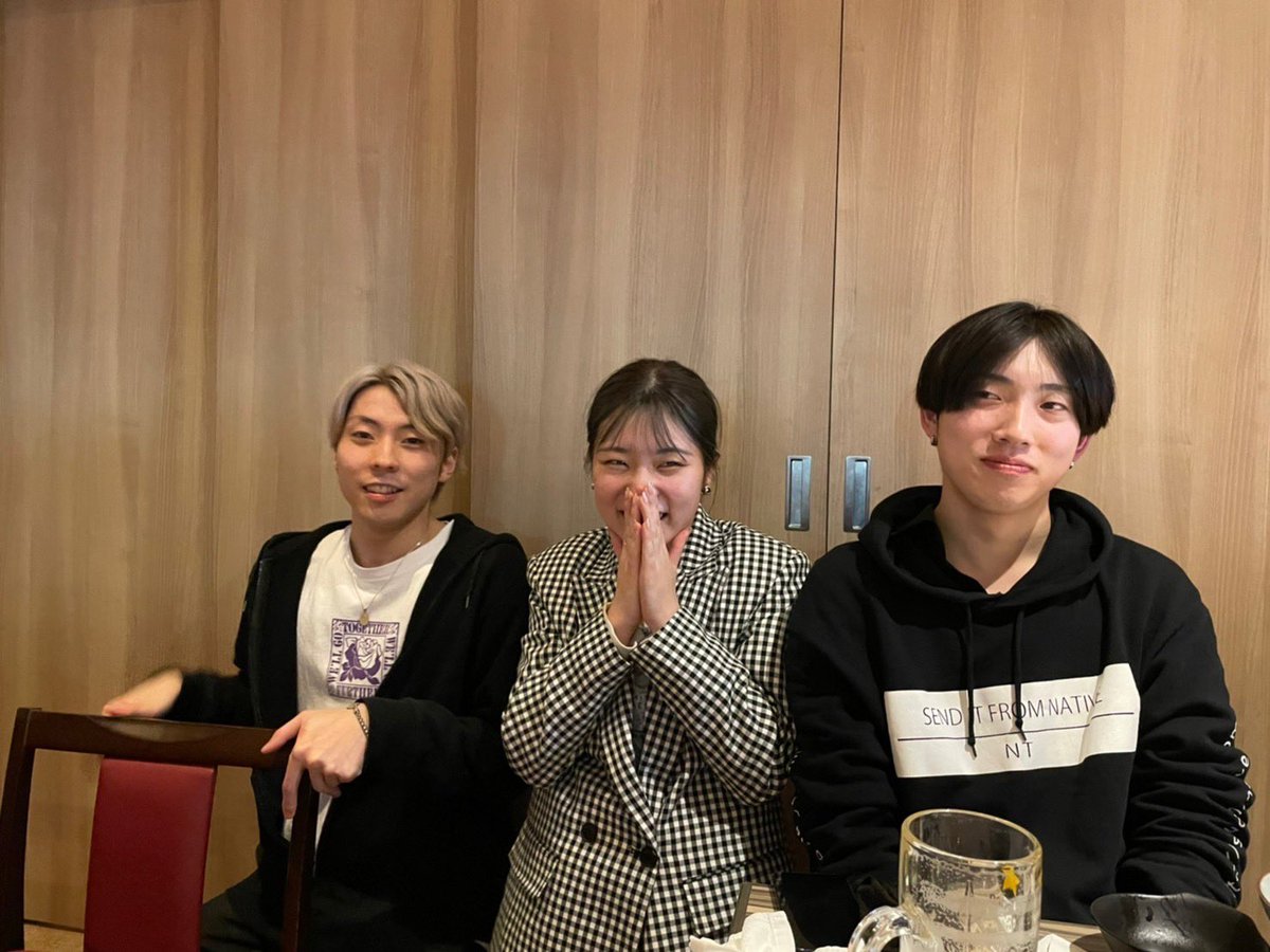 mzhoo_native's tweet photo. NATIVEスタッフ間で似てると言われている3人です。 https://t.co/vk3fOoN0MQ