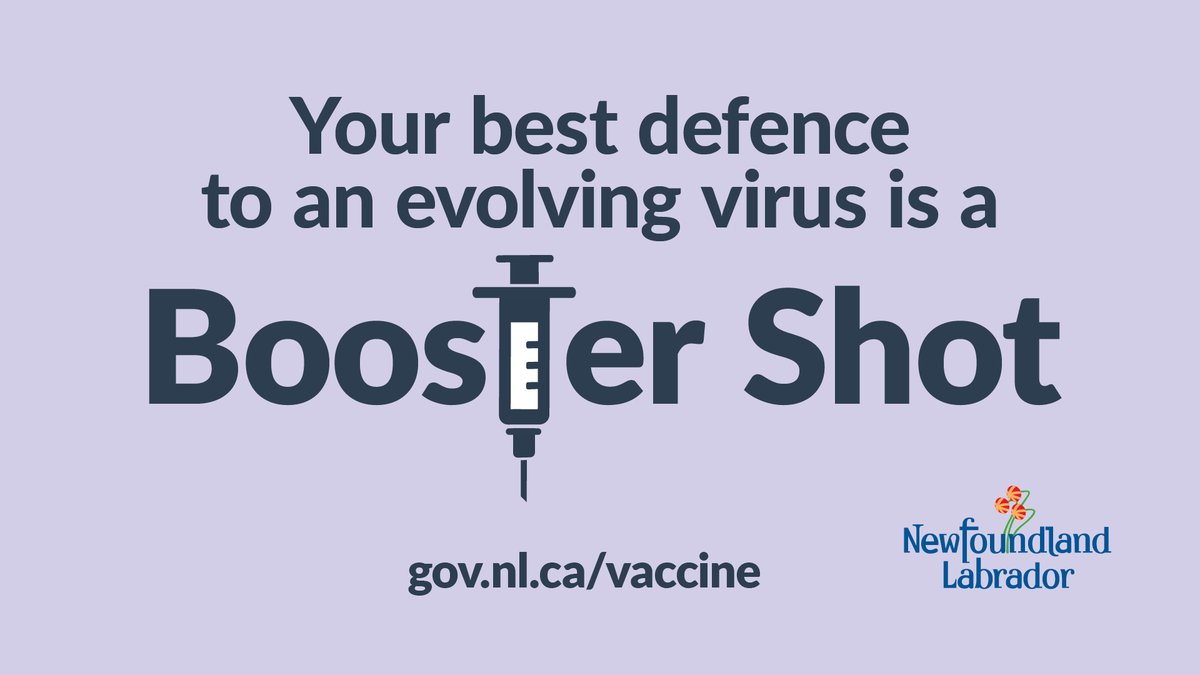 CMOH_NL's tweet photo. 85,000 ppl 18+ have rec'd their booster dose to date and RHAs continue to add more walk-in and appointment-based clinics regularly in an effort to get as many boosters administered as quickly as possible. Please be patient &amp; continue checking for availability in your region. 🙏 https://t.co/3ARbkoxg0x