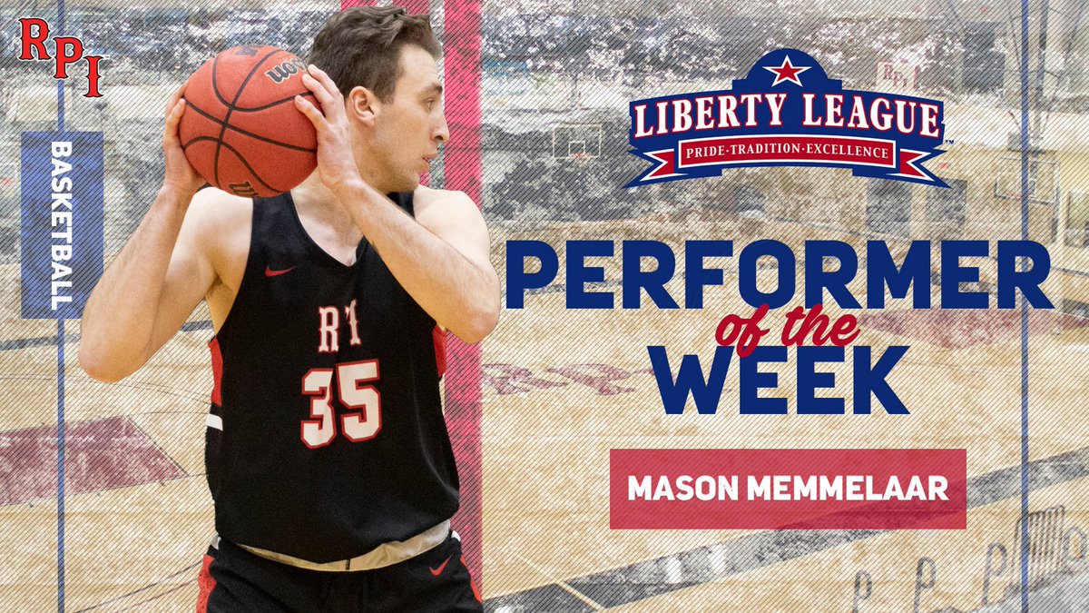 RPIAthletics's tweet photo. MBB | Mason Memmelaar &amp; Avery Eugster of No. 21 @RPI_MBB Chosen for Weekly @LLAthletics Awards #d3hoops 

https://t.co/P3Y8Dow8dB https://t.co/QohI7KUwk7