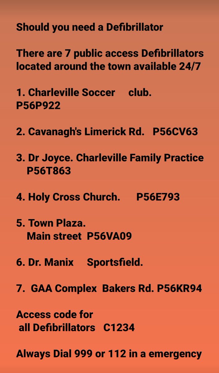 Important notice from Charleville First Responders...💪💪