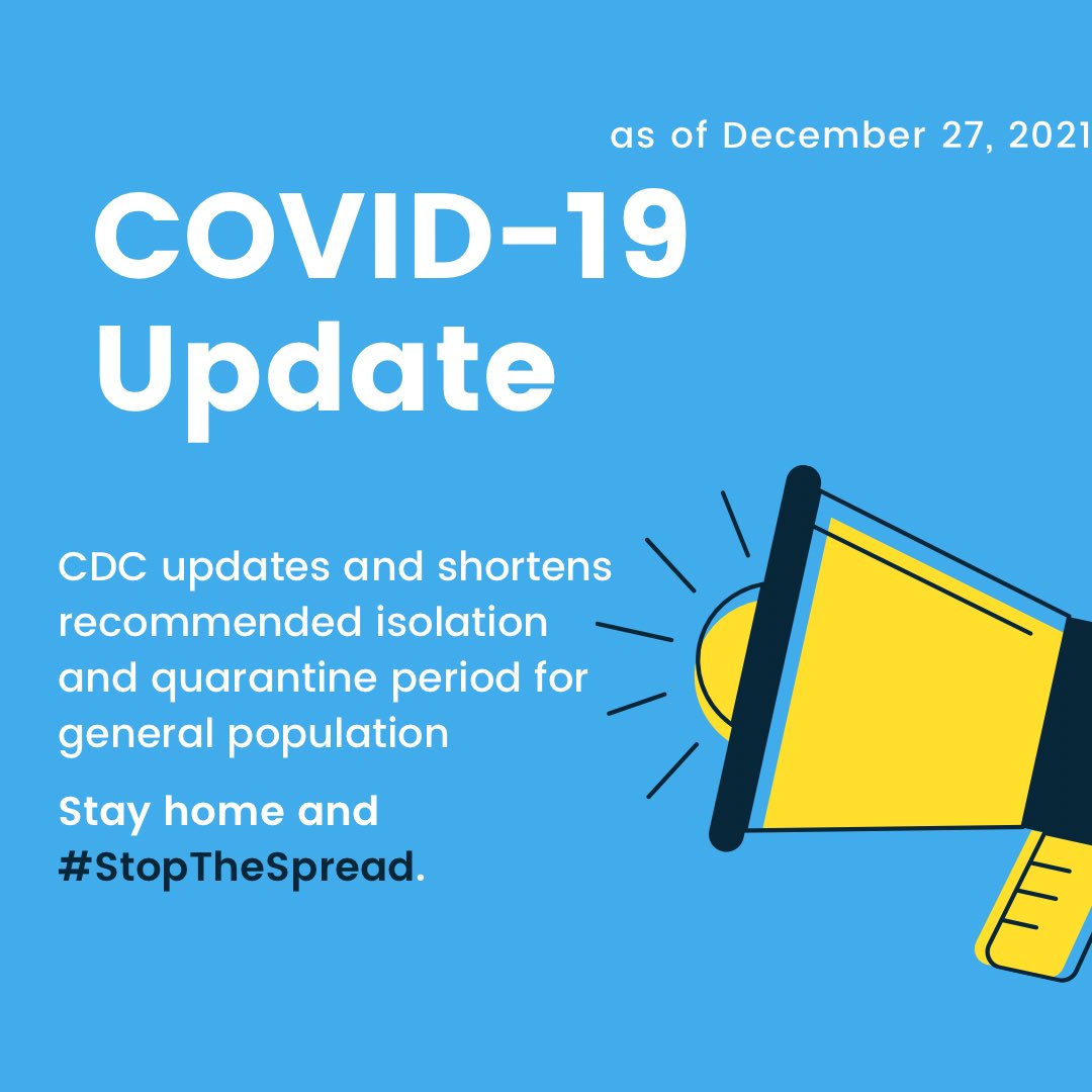 pchspittsburgh's tweet photo. The CDC has updated their guidelines with quarantine and isolation given what we know with COVID-19 and the Omicron variant. Please try to keep yourself and others safe this new year by adhering to these guidelines. #COVID19 #COVID #CDC #guidelines #PCHS #ALMAILLERY #PAchc #Nachc https://t.co/DSqKJx32wI