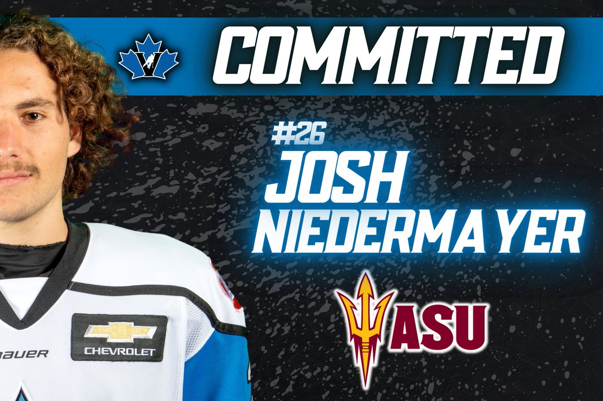 NEWS: The Vees are pleased to announce D Josh Niedermayer ('04) has committed to <a href="/SunDevilHockey/">Sun Devil Hockey</a>!

Congrats, Josh!

DETAILS 📝 | bit.ly/31l0ryA

#BCHL