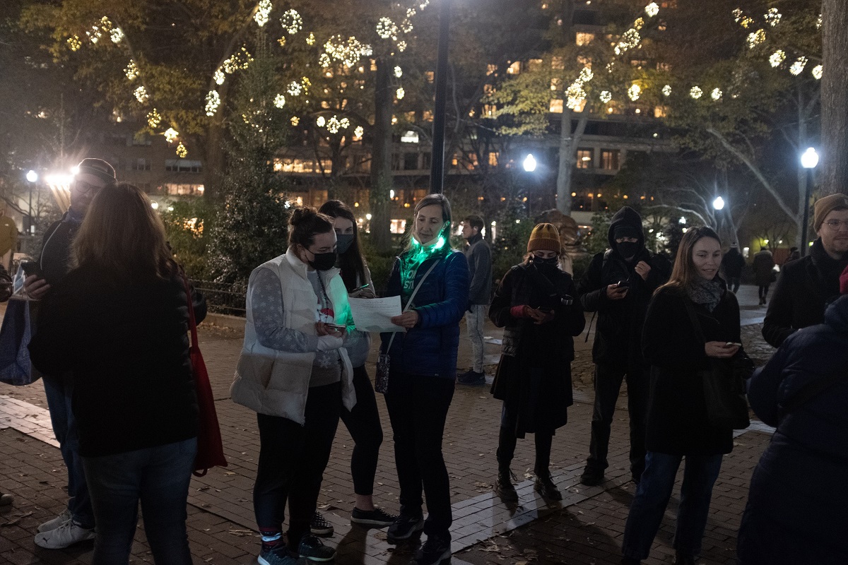 RelacheEnsemble's tweet photo. Shout out to all who came down to RHSQ to make our world a better place through music! 

Relâche is proud to be part of Phil Kline's street promenade across 30 YEARS, 146 CITIES, 5 CONTINENTS!

*|https://t.co/MtiPri5GPO|* *|https://t.co/0XXgwOPhpI|* https://t.co/vXIMChF7bY
