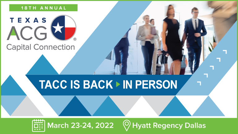 We're kicking off the new year with creating new opportunities and new relationships. Register today-
txacg.org 

Sponsors- Make sure you don't miss getting in front of your target audience! For more information: lnkd.in/efNi78mc

#TexasCapitalConnection #ACG