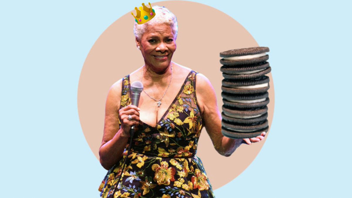 Oreo's tweet photo. Presenting the reigning queen of OREO, Dionne Wa-OREO-wick 👑

Photo credit @TODAYshow https://t.co/La2wF3QGC1