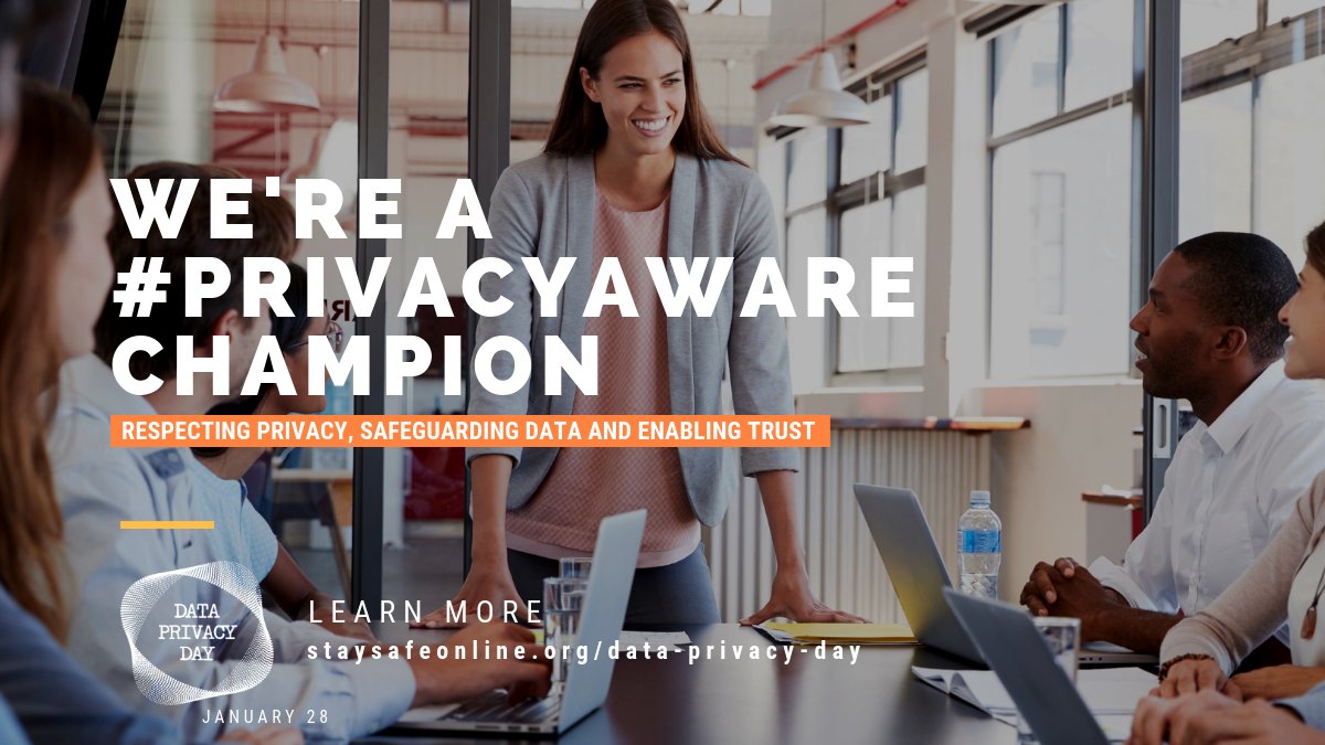 Netenrich's tweet photo. With #DataPrivacyWeek coming up January 24-28, be like Netenrich and become a #PrivacyAware Champion https://t.co/WufJGjXixe AND join the effort to create a culture of privacy, safeguarding data and enabling trust https://t.co/gJR2BPeTO3 @StaySafeOnline https://t.co/qOCUbegoGt