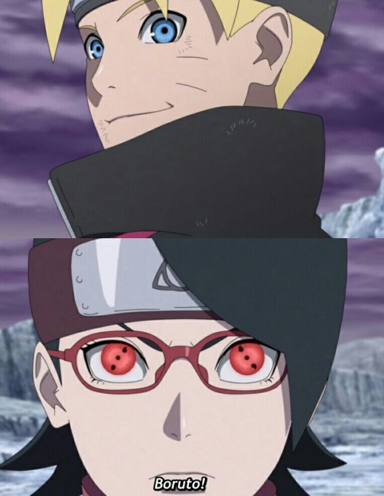 BorusaraBrasil's tweet photo. Essa cena deveria ser uma obra de arte no museu protegida 
Uma das melhores do boruto com a sarada
#boruto https://t.co/0fXrFCAO4u