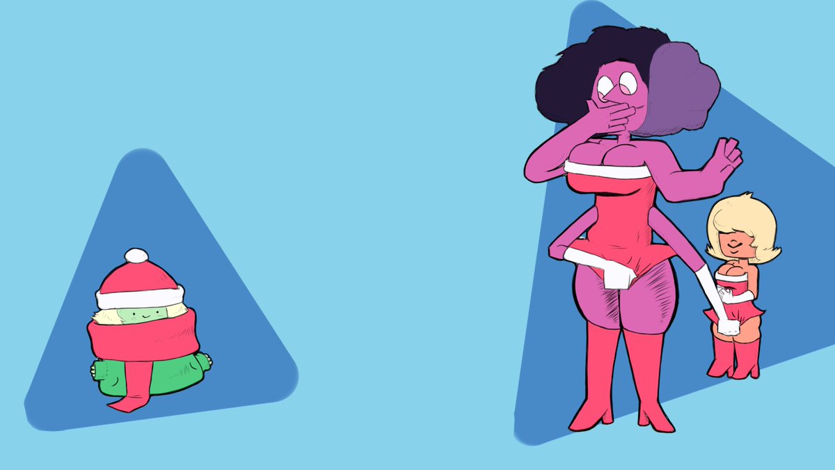 its christmas again
#StevenUniverse #padparadschasapphire #Rhodonite #Peridot