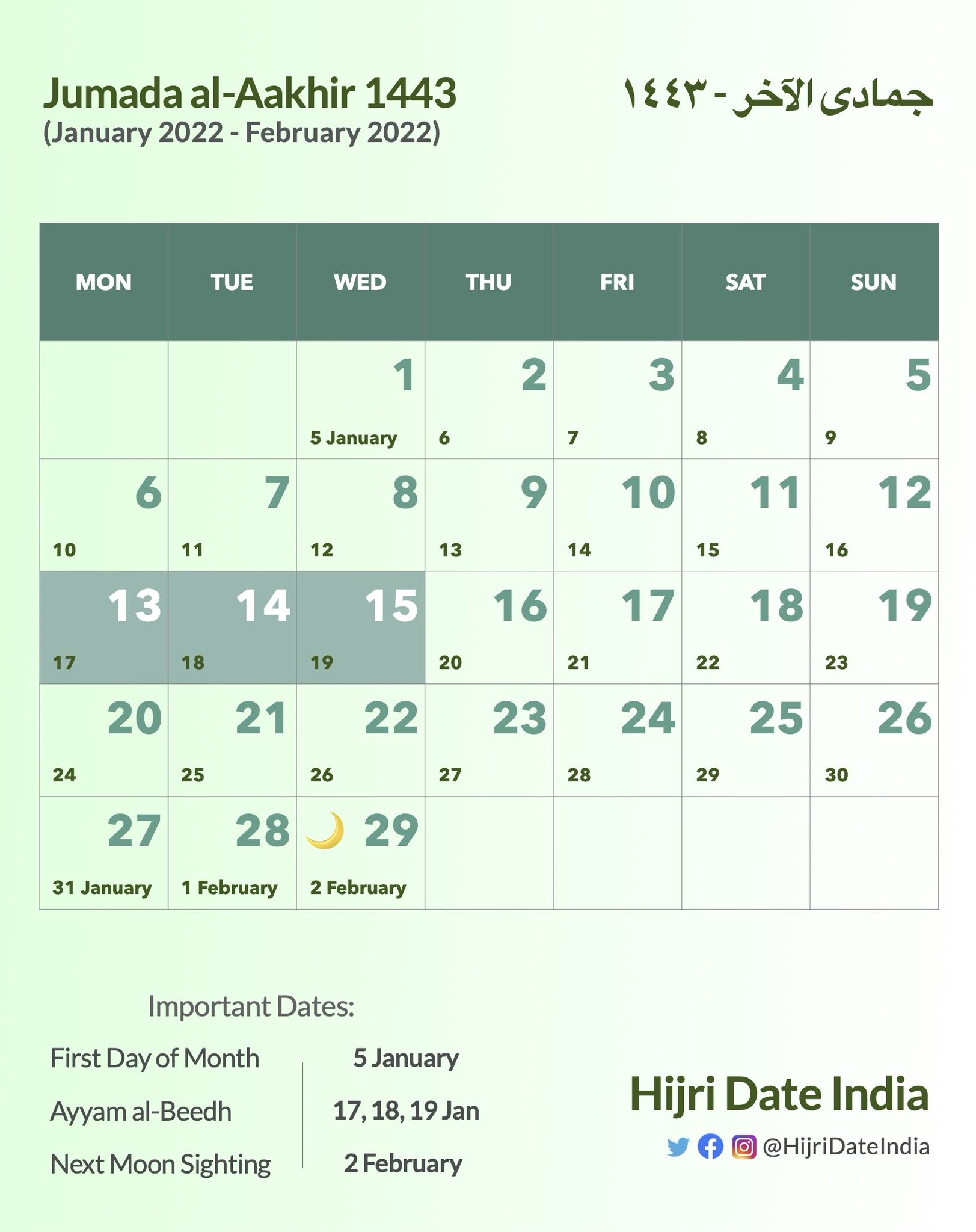 January 2024 Calendar With Hijri Dates Thakur Writes, 60 OFF