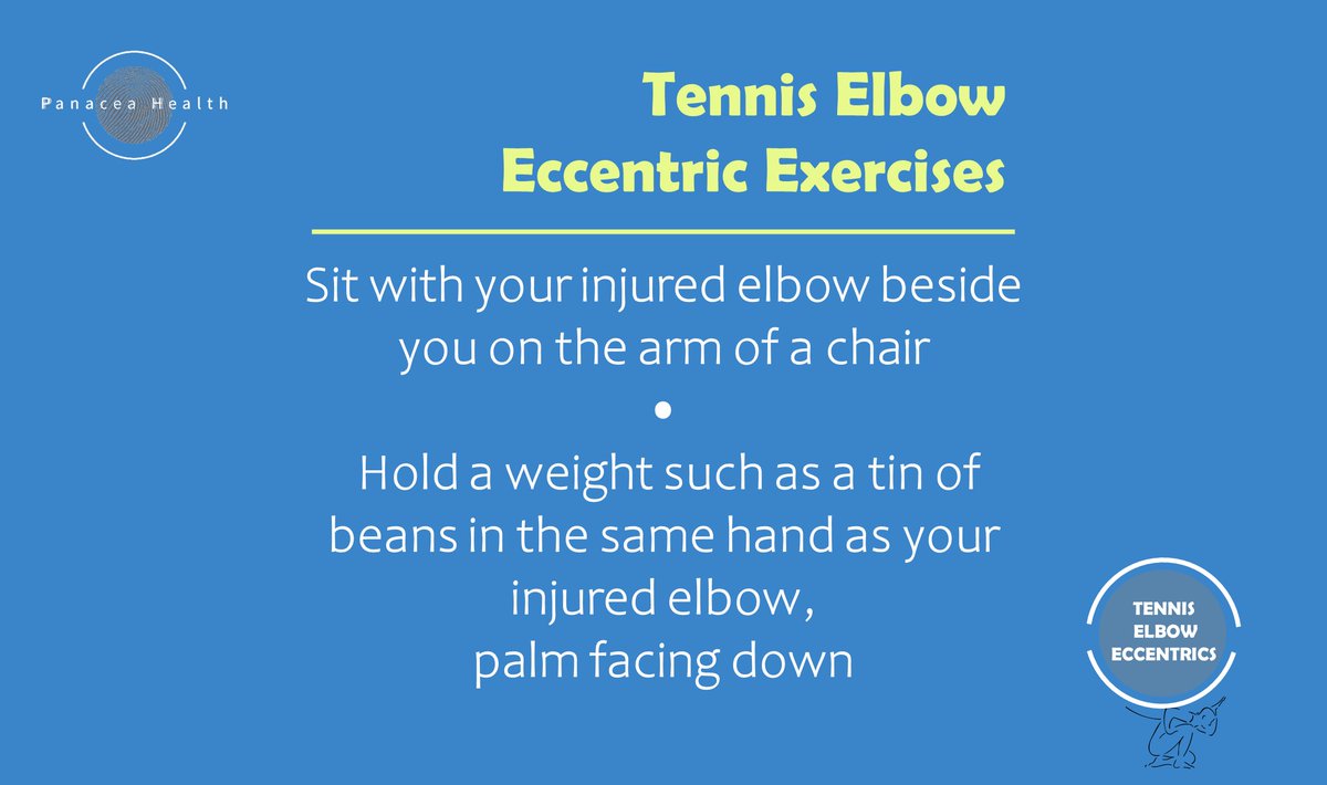 health_panacea's tweet photo. Exercise you can do in your chair to help Tennis Elbow (Lateral Epicondylitis)
#EccentricExercise #tenniselbow #panaceahealth #lateralepicondyitis #elbowpain https://t.co/gelYo6b0mq