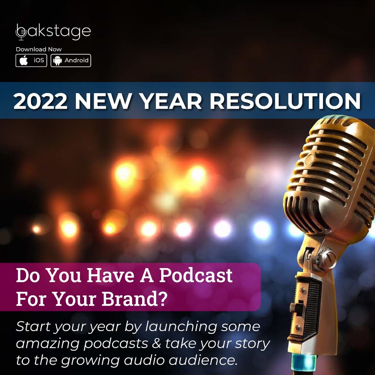 bakstage_ai's tweet photo. New year comes with New resolutions and we have one right here to get you started with! 
.
#bakstage #podcast #audio #audiophile #audiochat #chat https://t.co/VvFu3AbfKH