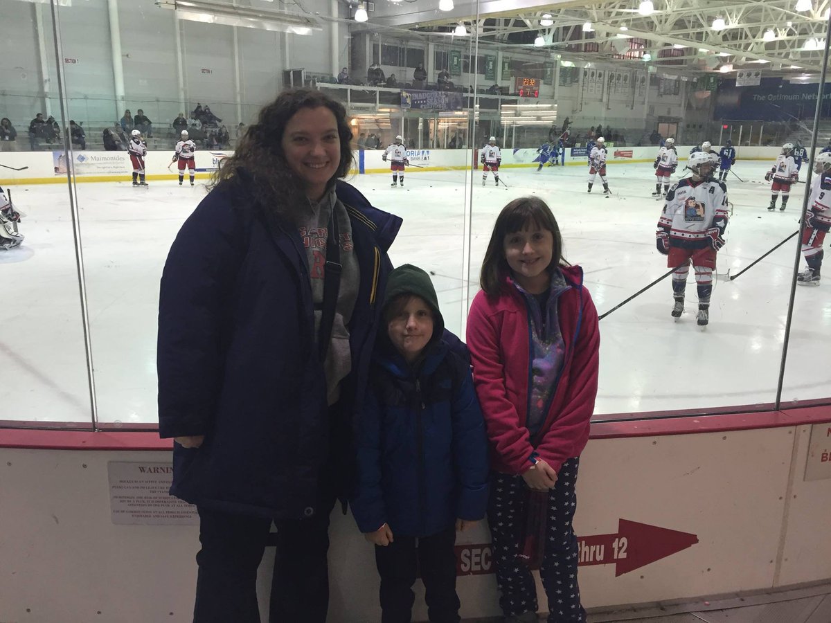 fnurt's tweet photo. Exactly 6 years since the kids' first hockey game... also known as fight night at the Aviator Center!!  How far we've all come.  #RepTheRivs @Riveters @strettyit @madison_packer_ @battaglinoa https://t.co/YMYzIKC1j2