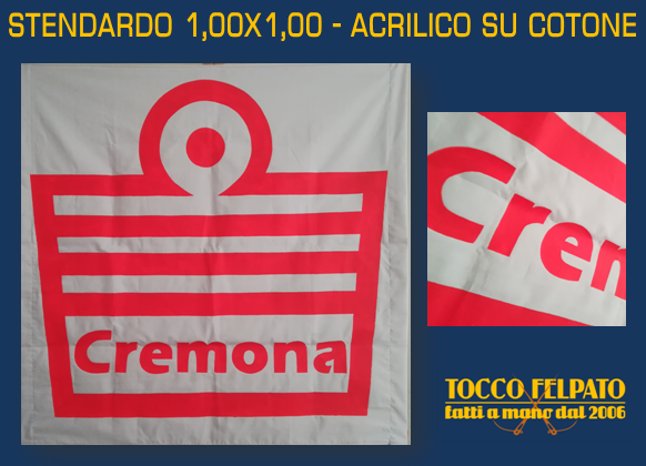 Realizzazione di #pezze #striscioni #stendardi e #bandiere di tutte le dimensioni, senza limite di quantitativo e colori. Cuciture, asole, fascette in cotone, spedizione e tanti altri servizi accessori. 
<a href="/ToccoFelpato/">ToccoFelpato</a>

Per informazioni scrivici una mail a toccofelpato@email.it