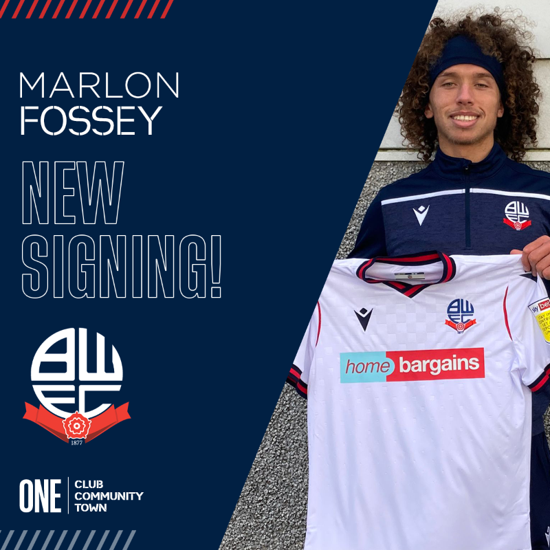 OfficialBWFC's tweet photo. ✍️ Wanderers have secured the services of defender Marlon Fossey from Championship side @FulhamFC, on loan until the end of the season.

Welcome, Marlon! 👊

#BWFC 🐘🏰