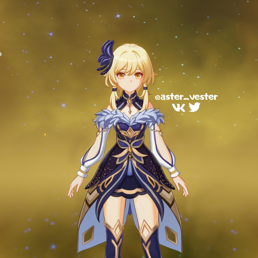 aster_vester's tweet photo. Ningguang and Keqing's skisns inspired me, so I decided to creat my personal paired skins for Lumine and Tartaglia✨✨✨
#tartaglia #lumine  #genshinimpact #chilumi https://t.co/alEQtbPc1x