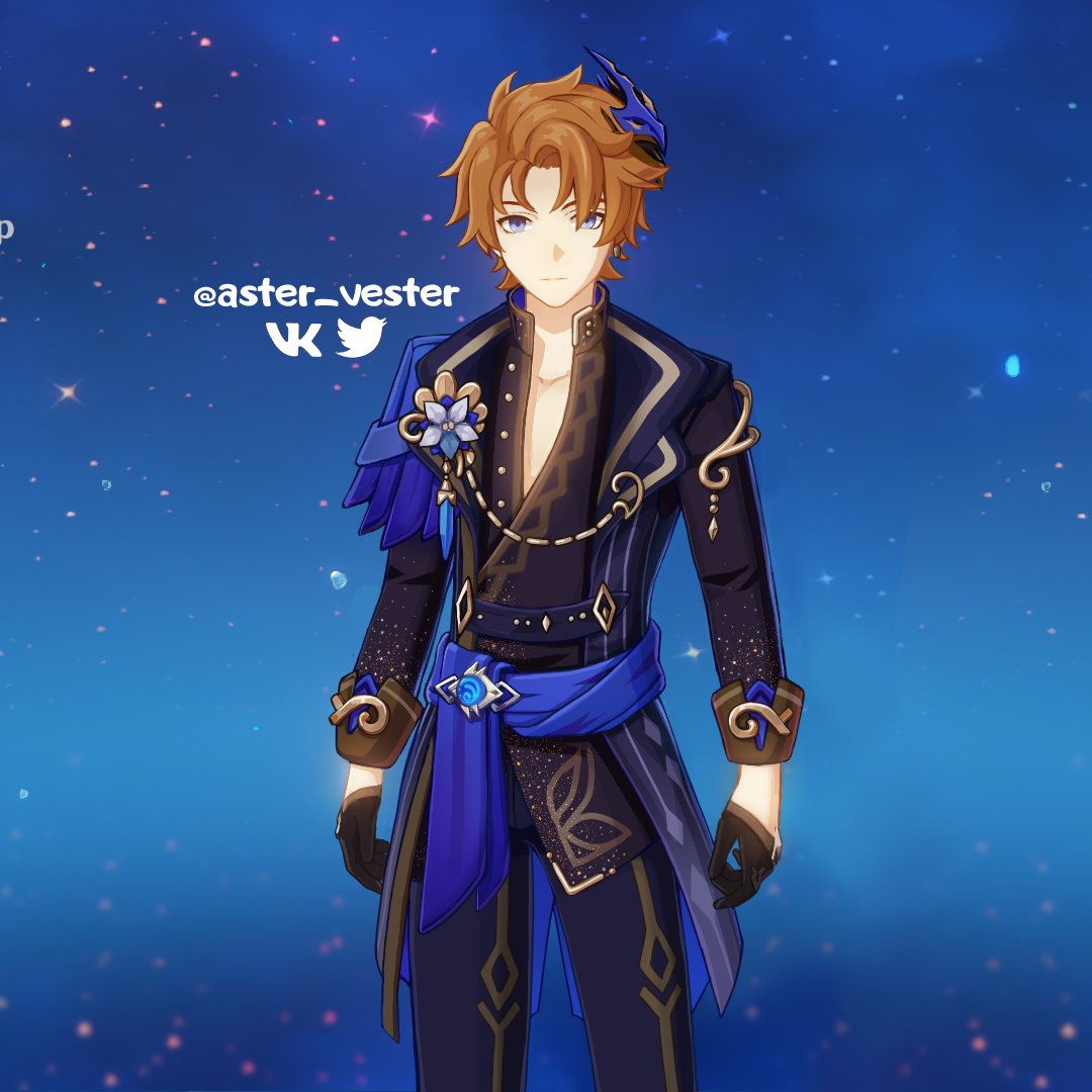 aster_vester's tweet photo. Ningguang and Keqing's skisns inspired me, so I decided to creat my personal paired skins for Lumine and Tartaglia✨✨✨
#tartaglia #lumine  #genshinimpact #chilumi https://t.co/alEQtbPc1x