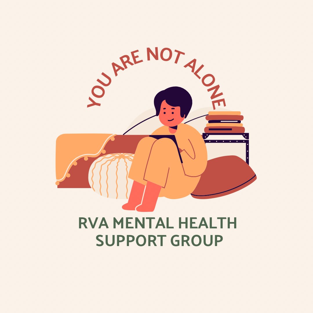 rvamhsg's tweet photo. RVA Mental Health Support Group…COMING SOON! https://t.co/QYz9pVl7gz