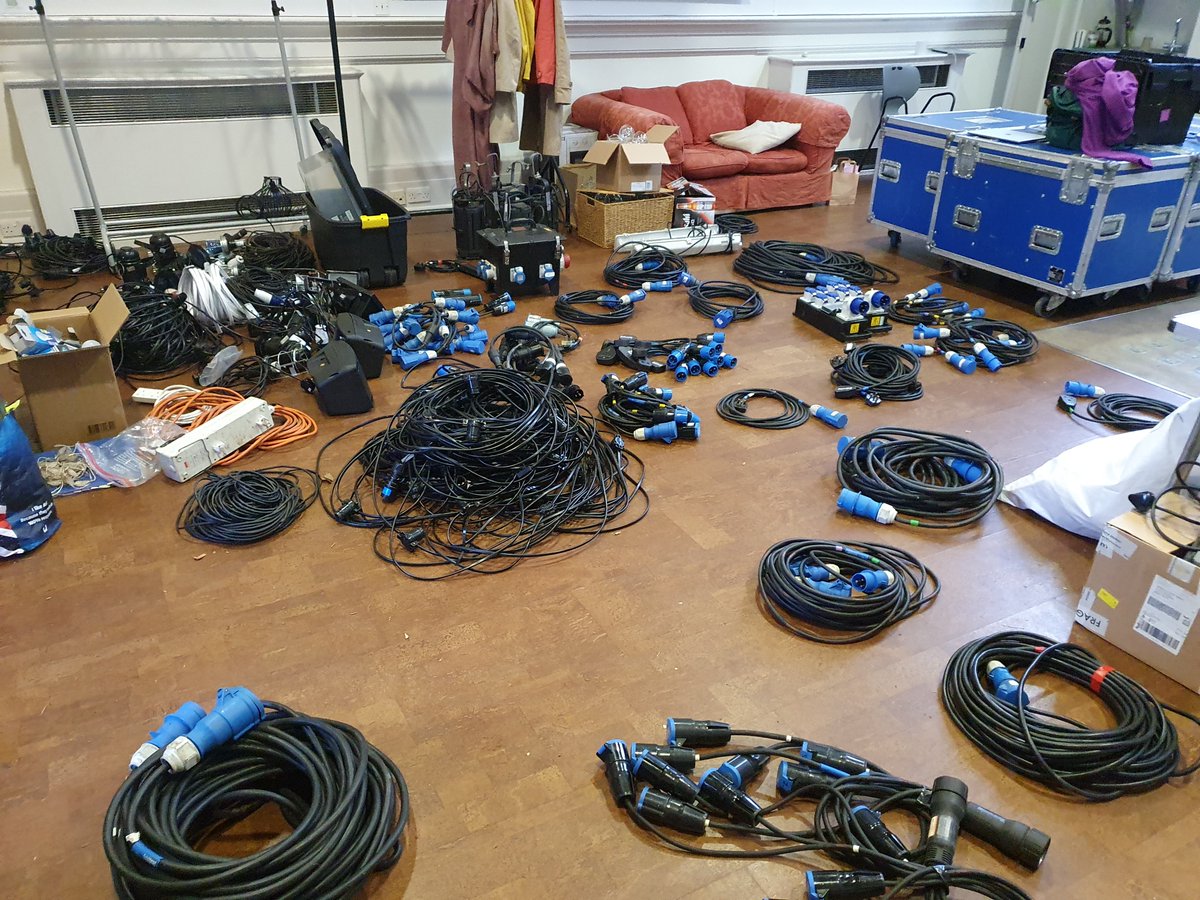 insane_root's tweet photo. The get-out of Hansel and Gretel has begun...if anyone asks how we turned half a kilometre of woodland into a theatre, show them these pictures - just a selection of the tech kit required!
#Theatre #Independent #Outdoor https://t.co/UZRoRegeeD