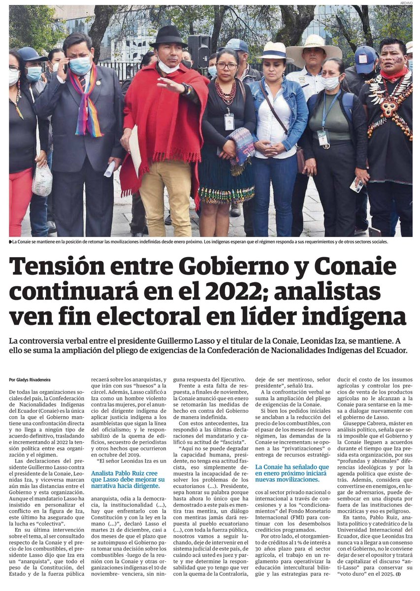 UIDE's tweet photo. 📰 El director de la Escuela de Derecho de la #UIDELoja, @PabloRuizAguirr, analiza el panorama político entre el Gobierno Nacional y la Conaie.
Revisa la información en la nota de @eluniversocom.👇 https://t.co/hl3OvkaF70