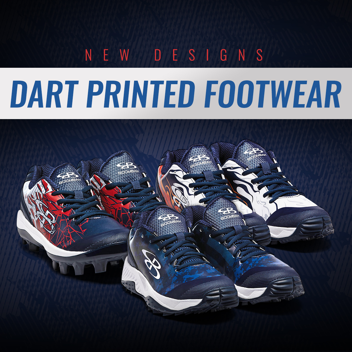 BoombahInc's tweet photo. New Dart footwear designs are now available.
#footwear #baseballcleats #turfshoes #trainingshoes https://t.co/zmhFvDY5HS