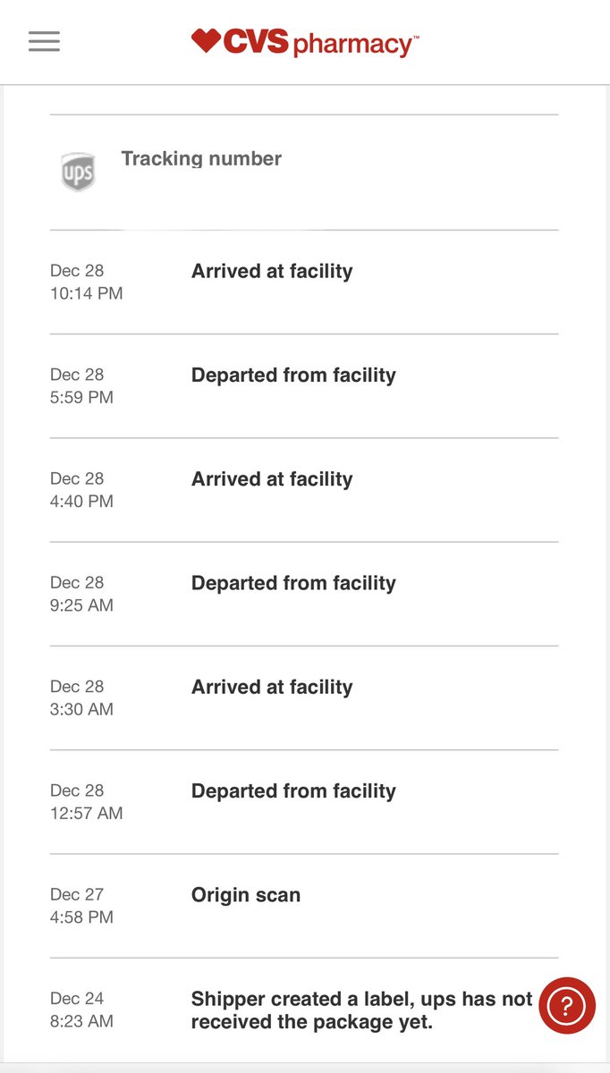HendrixGardner's tweet photo. @UPS package was supposed to arrive December 30. Here’s the progress: https://t.co/AcpAAFly8t