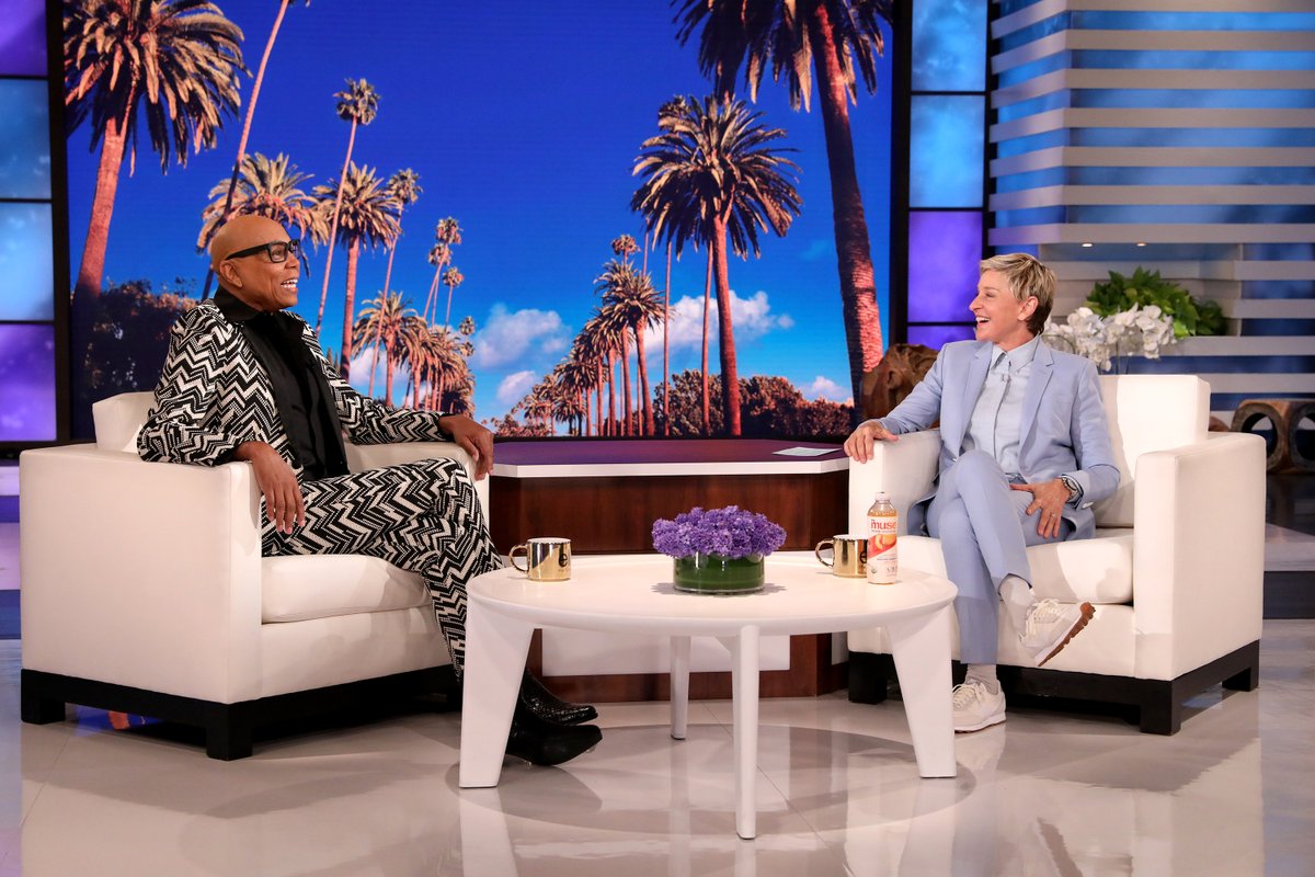 RuPaulsDragRace's tweet photo. It doesn't get sweeter than this! 🍬 @RuPaul is stopping by @TheEllenShow today to dish on #DragRace Season 14! 📺 https://t.co/g9iByIBqVG
