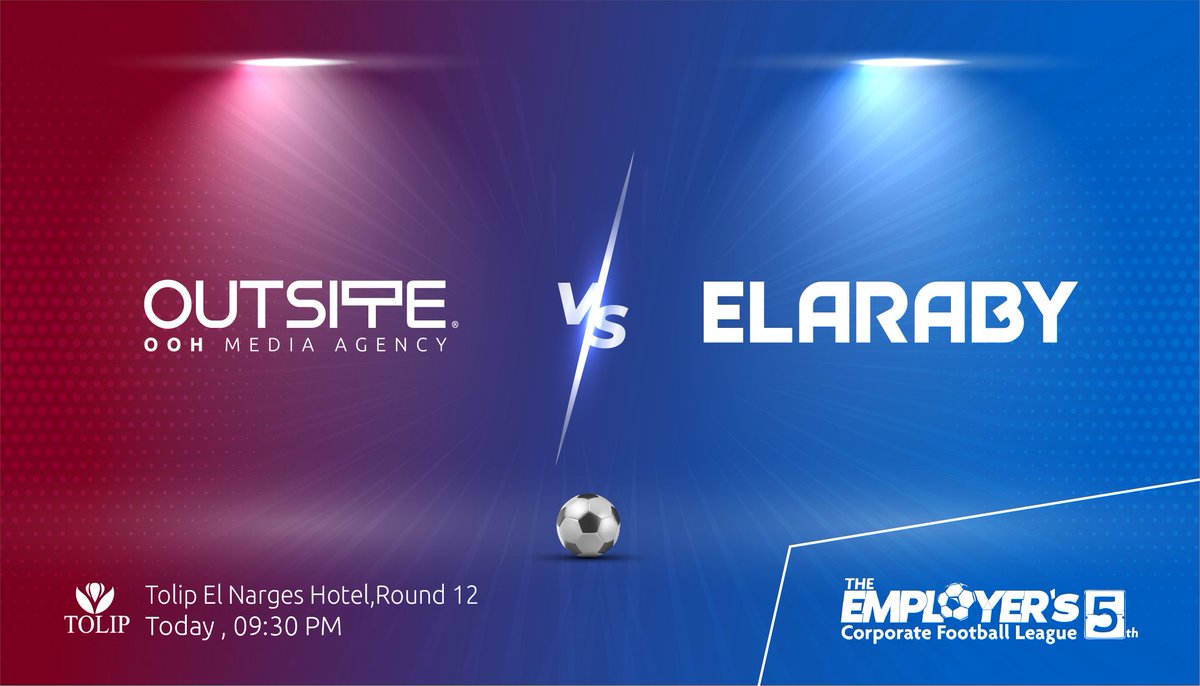 outsiteooh's tweet photo. WE ARE READY FOR THE CLASH! ๐ฅ
#OUTSITE VS #ELARABY
๐ Round 12
๐๏ธ Tolip EL-Narges
๐ค Today 9:30 PM
#Employers5 https://t.co/izZiTeIBqM