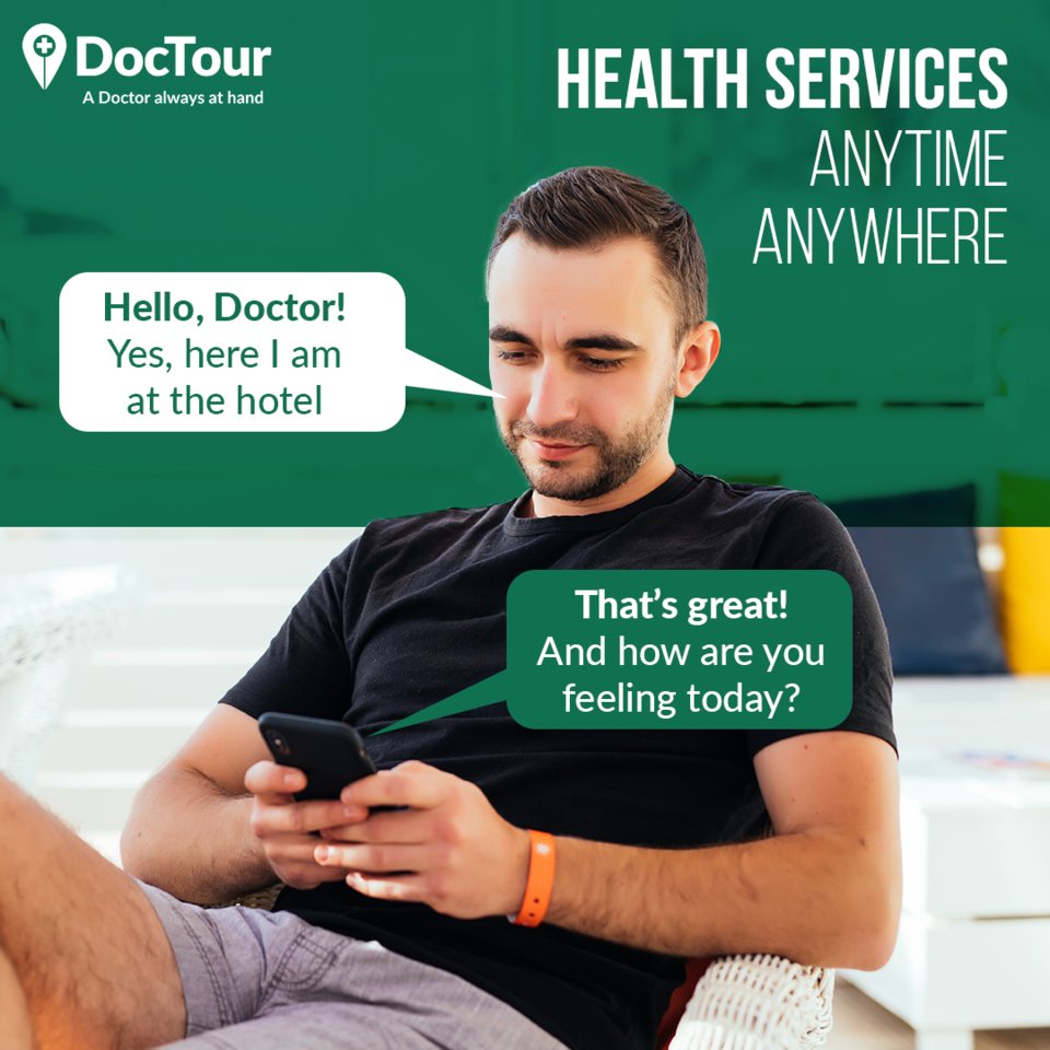 DocTourApp's tweet photo. Let nothing stop the fun! 🌴🍹

🧳 Don't let anything come between your vacation and amazing moments.

Enjoy your holidays ✈️, we take care of your health.

DocTour: a Doctor always at hand. https://t.co/l2ZL9Wt3Az