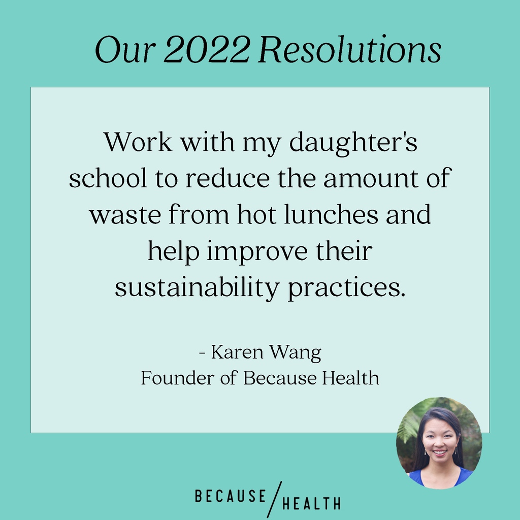 Hello 2022! We’re starting off the new year with some non-toxic resolutions from Because Health and @centerforenvironmentalhealth. ⁠
⁠