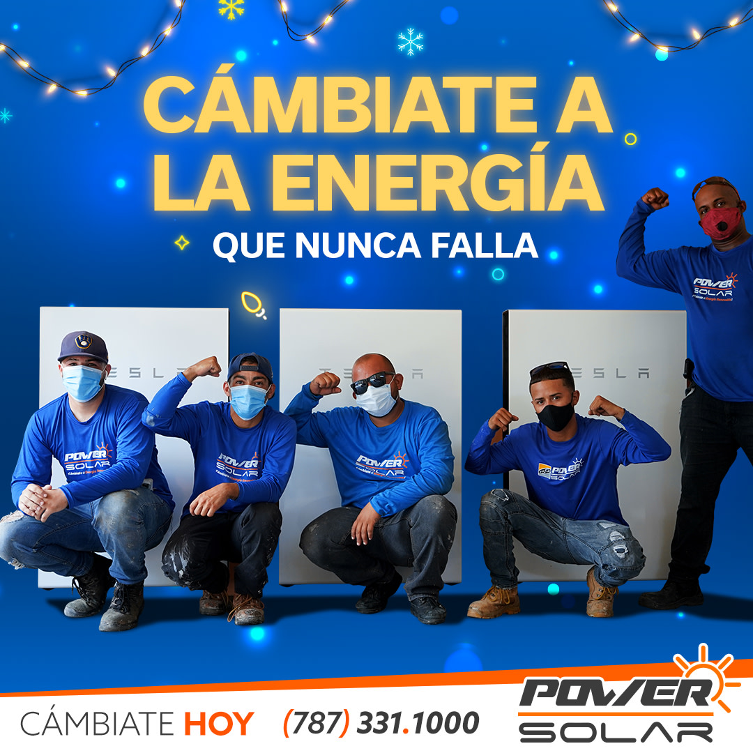 Se acercan las fiestas y es momento de cambiarte con los expertos en energía renovable. 🎄⚡️ 
¡Cámbiate ya llamando al 787-331-1000!