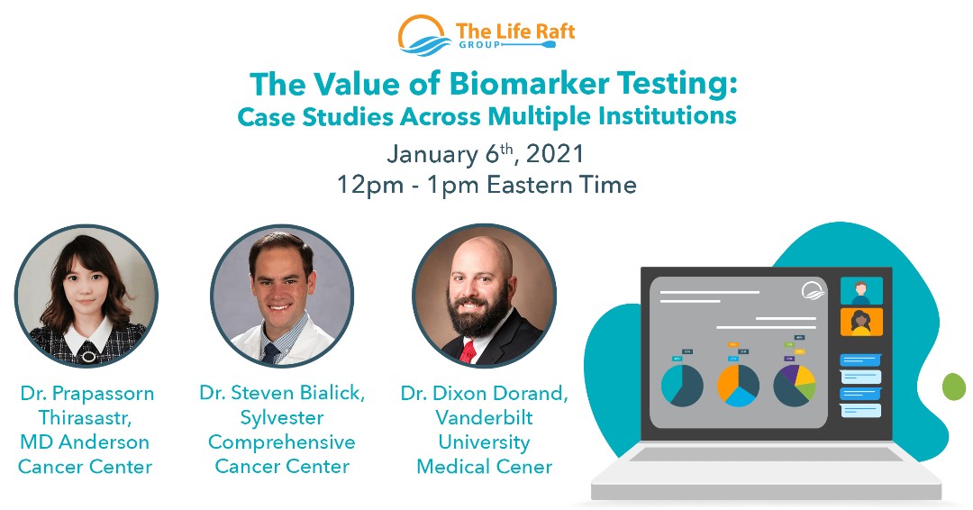 Liferaftgroup's tweet photo. Join us for an informative webinar on the value of biomarker testing this Thursday. https://t.co/XhwIhjpaWx #mutationaltesting #biomarkertesting #GISTGetTested https://t.co/DS9GVy9a6J